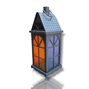 Vintage Lantern Design PVC LED Lamp - Battery Operated