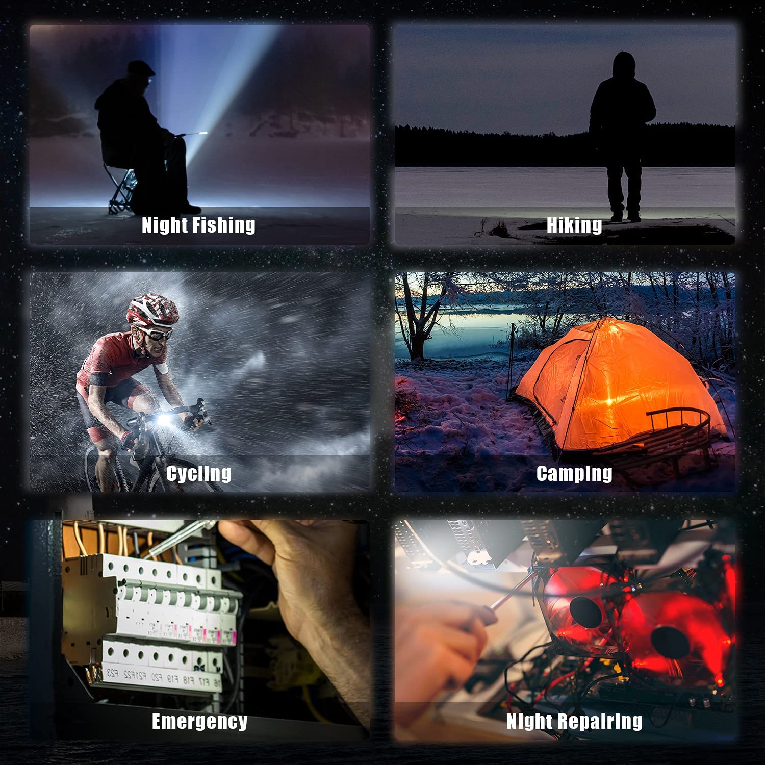 LED Flashlight 800 Lumens COB Rechargeable Keychain Mini Flashlight 5 hrs Torch Emergency Light (Black) - Image 3