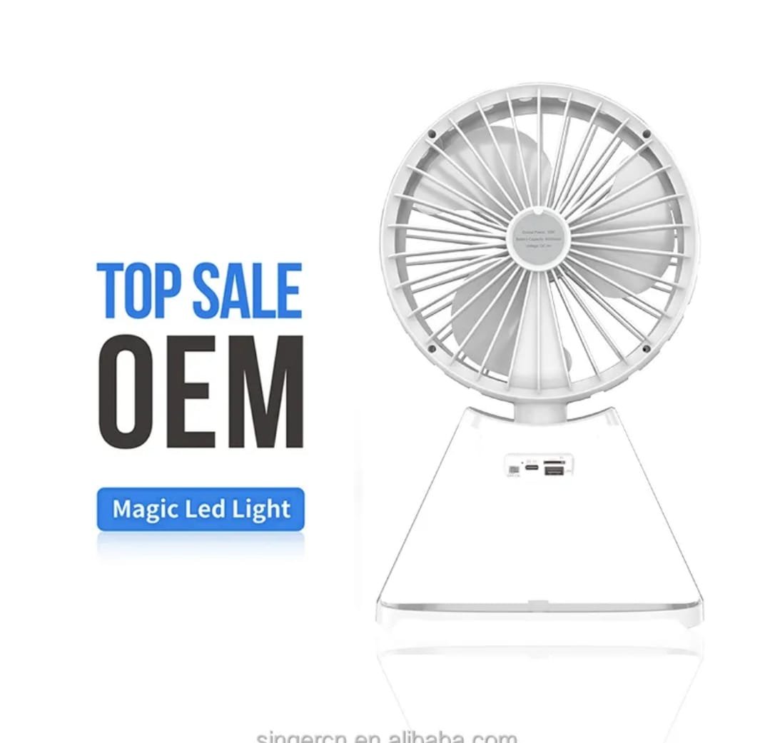 MULTI UTILITY GADGET - WIRELESS TABLE FAN, BLUETOOTH SPEAKER & LED LIGHT - RECHARGEABLE PRODUCT - LIGHT & PORTABLE - FT109495 - Image 3