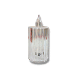 BATTERY OPERATED LED CANDLE 4" - ACRYLIC MATERIAL - DIWALI / CHRISTMAS / HOME DECOR FESTIVAL LIGHTS
