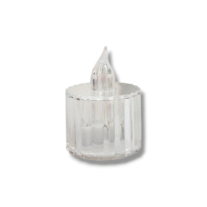 BATTERY OPERATED LED CANDLE 2" - ACRYLIC MATERIAL - DIWALI / CHRISTMAS / HOME DECOR FESTIVAL LIGHTS