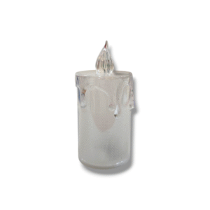 BATTERY OPERATED LED CANDLE 4" - ACRYLIC MATERIAL - DIWALI / CHRISTMAS / HOME DECOR FESTIVAL LIGHTS