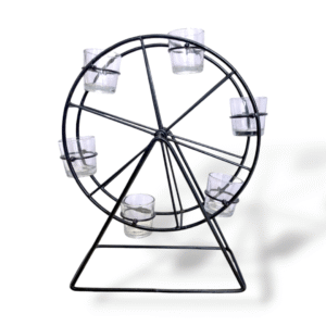 Giant Wheel Rotating Candle Stand - Metal Art