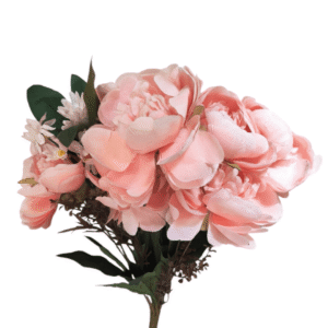 Artificial Flower Bunch - Peach