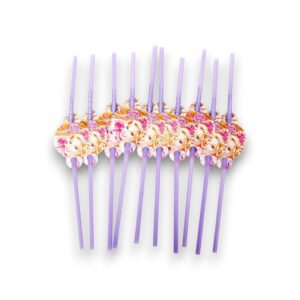 Straw - Barbie Design - Kids Party Props - Pack of 10pcs