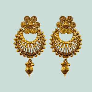 Antique EarRings - Gold Polish - KJ30347