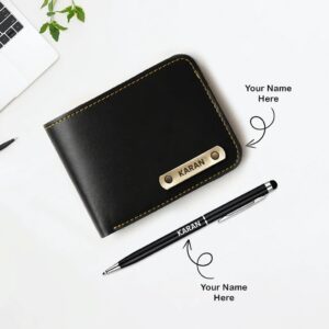 Customised Mens Wallet and Pen Combo