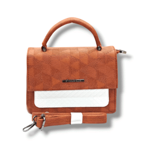 Multi Partition Designer Dua Tone Sling Bag by ZILLERIA - Rusty Orange Color - A109892