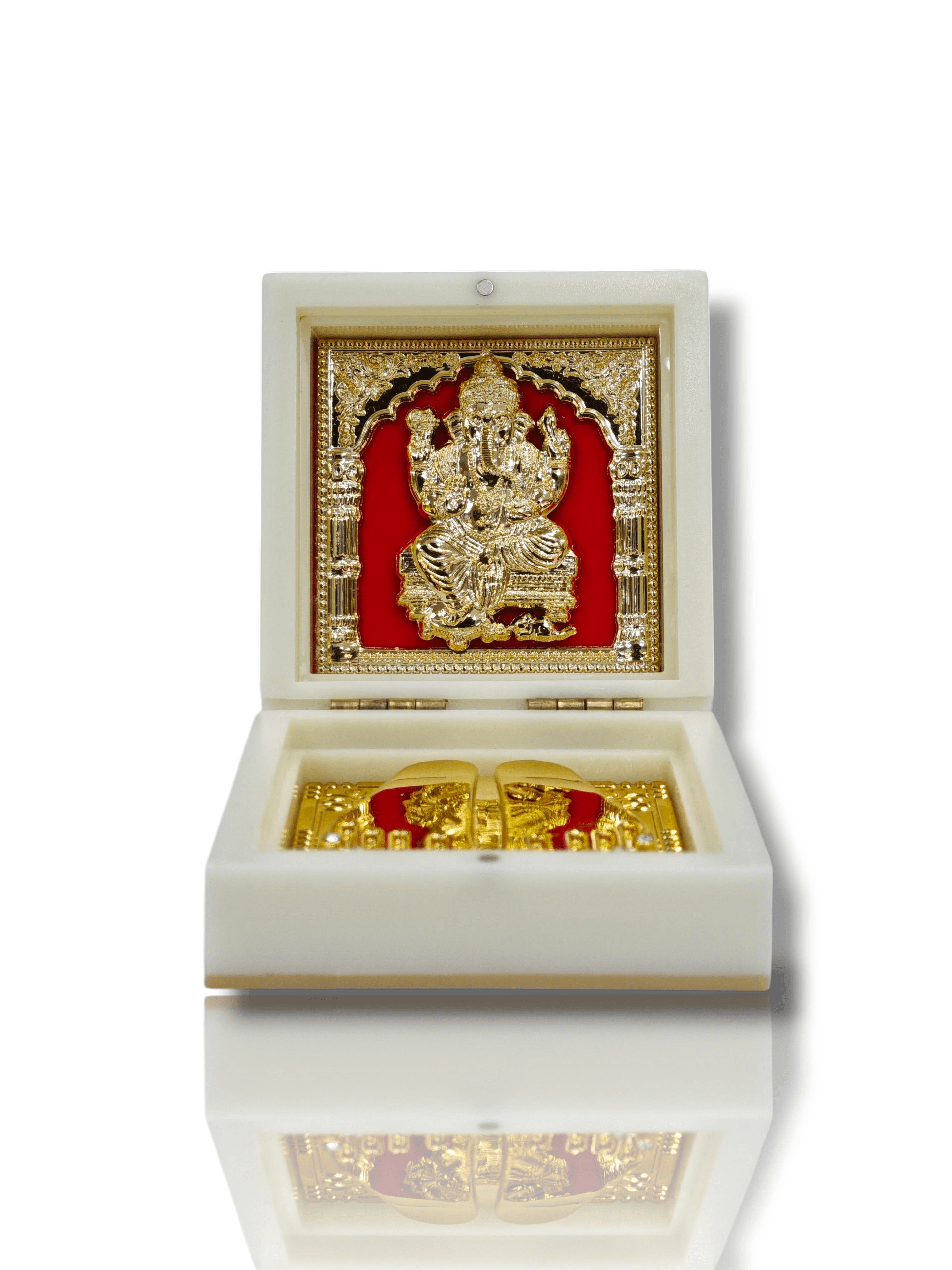Devotional Prayer Box - Pooja/Mini Portable Mandir - Home Decor - Small Size - Ganesha
