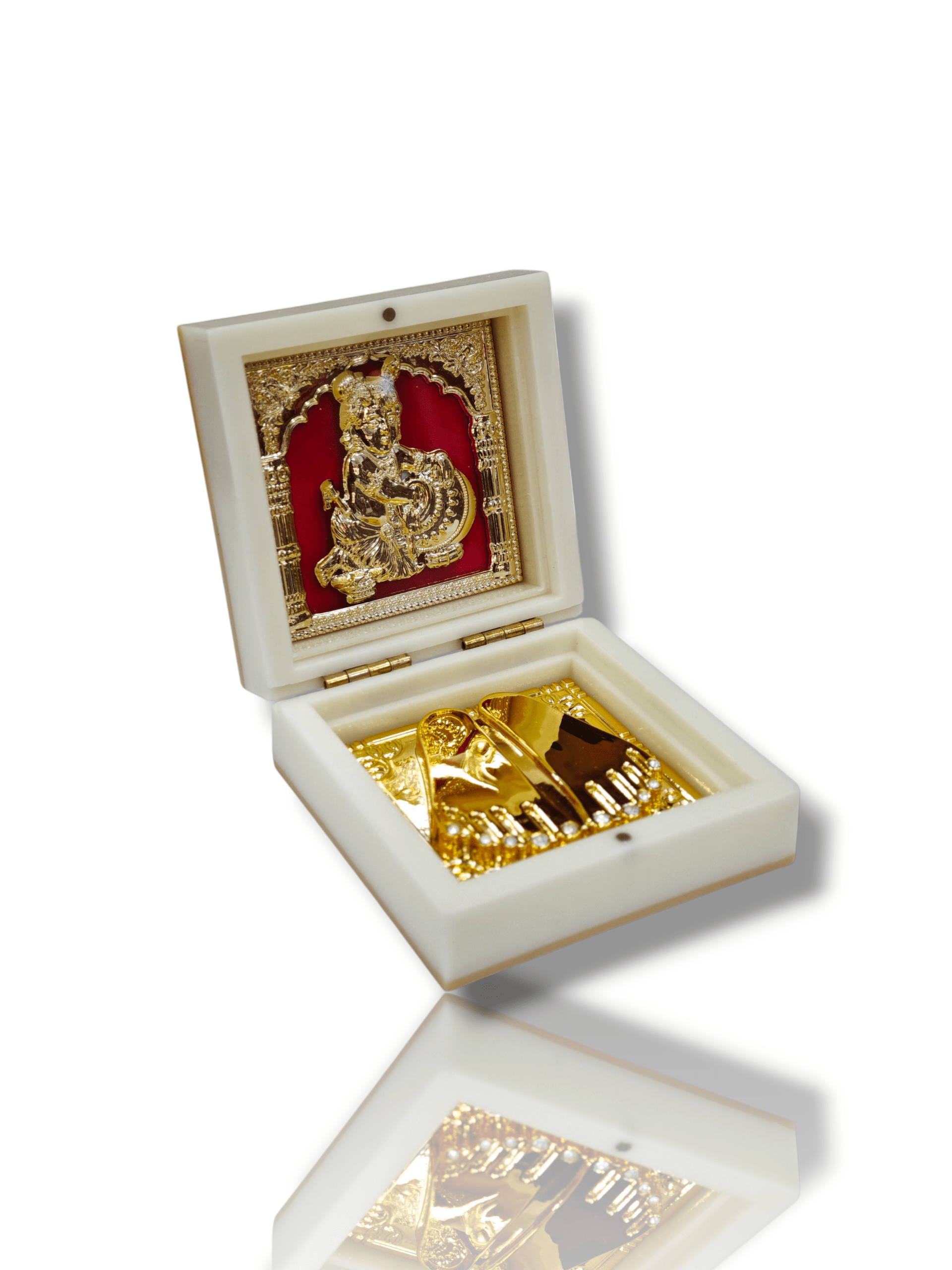 Devotional Prayer Box - Pooja/Mini Portable Mandir - Home Decor - Small Size - Bal Krishna - Image 2