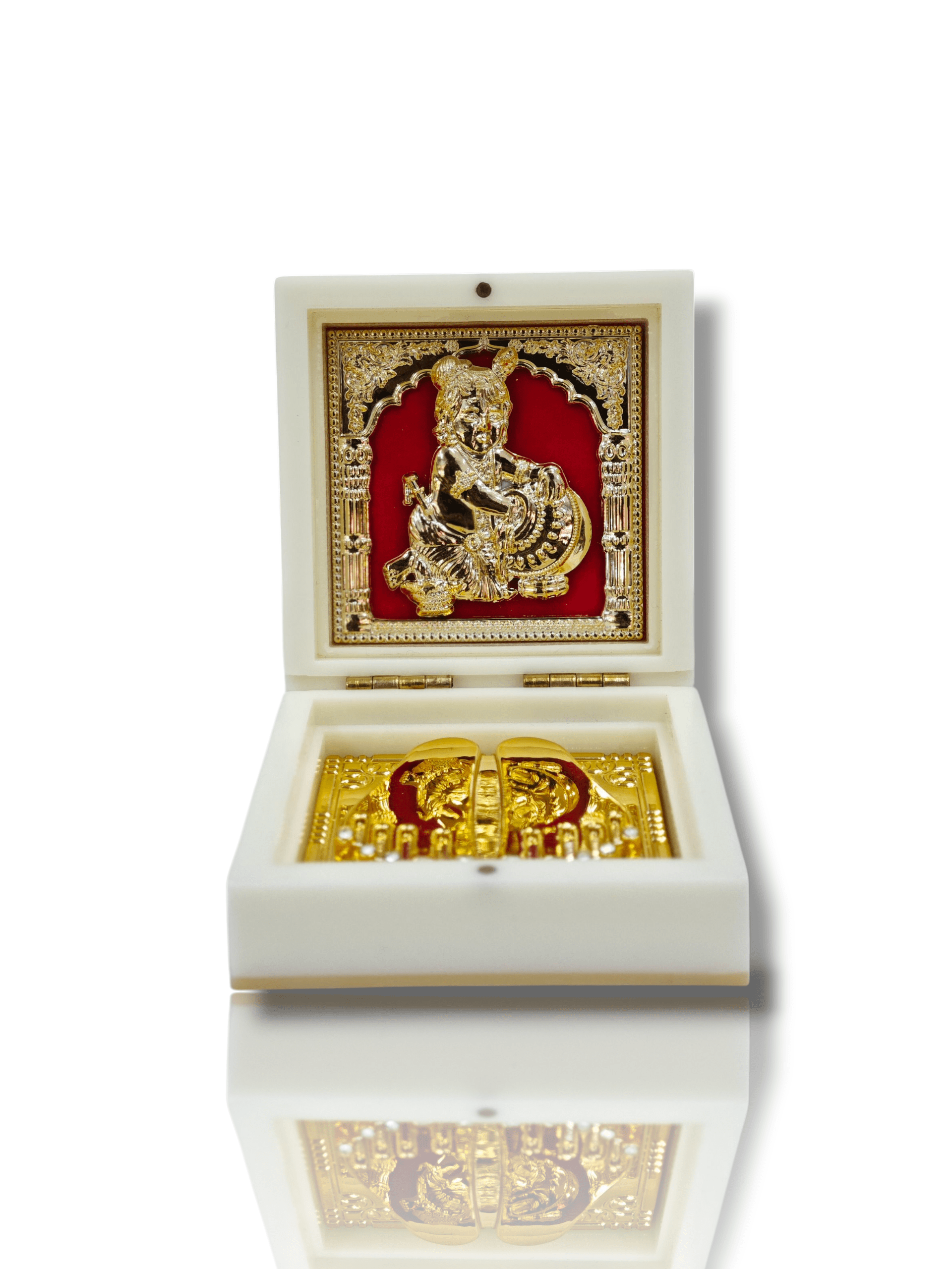 Devotional Prayer Box - Pooja/Mini Portable Mandir - Home Decor - Small Size - Bal Krishna