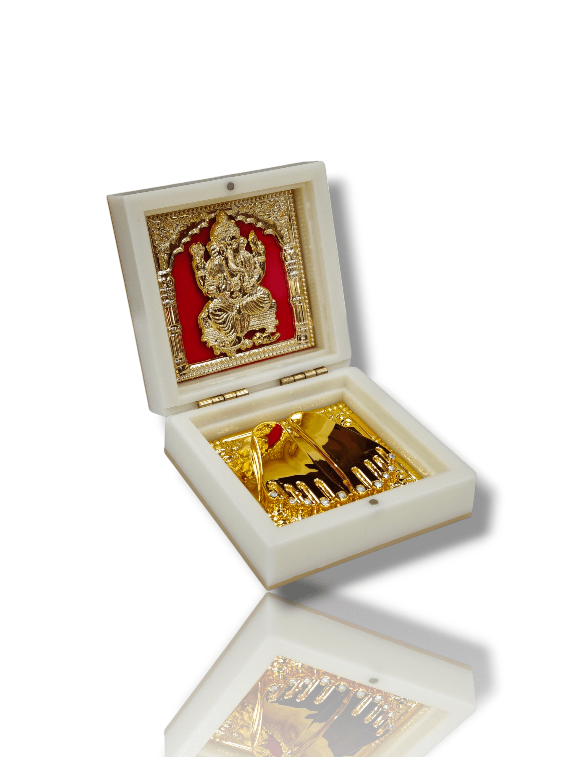 Devotional Prayer Box - Pooja/Mini Portable Mandir - Home Decor - Small Size - Ganesha - Image 2