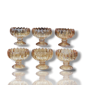 Color Glass - Set of 6 Desert Bowls