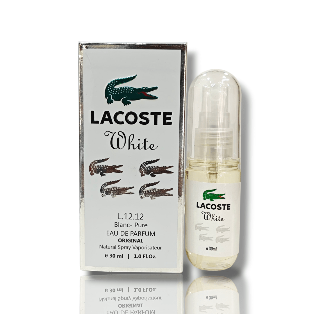Lacoste White - Unisex Perfume - 30ml EDP - Portable Pocket Size - Image 2