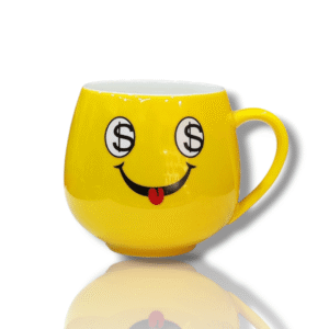 Smiley Ceramic Mug - Yellow