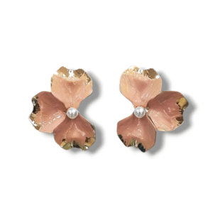 Peach Enamel Tops - Fashion Earring - KJ HH