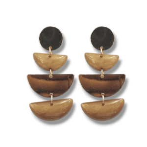 Nude & Gold - Fashion Earring - KJ AAT