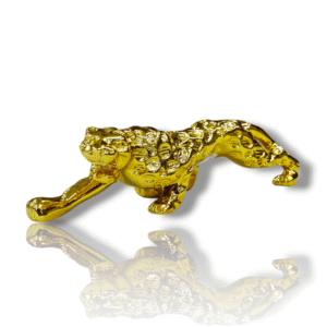 Golden Jaguar Show Piece - Medium - 25X7cm