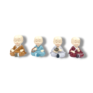Miniature Monk - Set of 4pc Show Pieces - RS