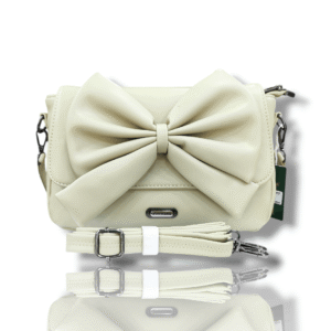 Ivory Bow Design Sling Bag with Dual Belts for HER by ZILLERIA - OKP