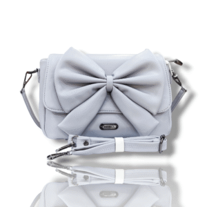 Pale Blue Bow Design Sling Bag with Dual Belts for HER by ZILLERIA - OKP