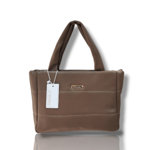 Brown - Hand Bag with Long Sling Belt - P-A