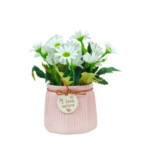 Botany - Artificial Flowers in Ceramic Vase - Table Top
