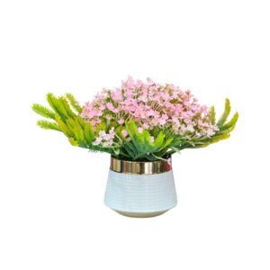 Botany - Artificial Flowers in Ceramic Vase - Table Top