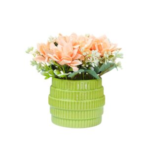 Botany - Artificial Flowers in Ceramic Vase - Table Top