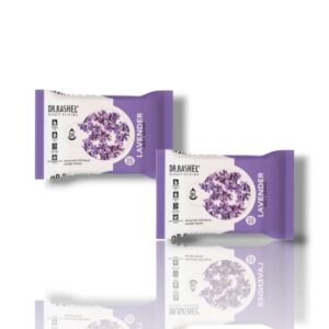 Dr. Rashel Face Wipes - Boosts Skin Oxygen, Clear Dirt, Remove Makeup, Gives Fresh and Glowing Skin - Lavender - Pack of 2
