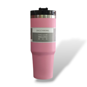 Stainless Steel Tumbler / Sipper - 890ml Capacity - Baby Pink Color