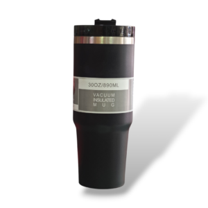 Stainless Steel Tumbler / Sipper - 890ml Capacity - Black Color