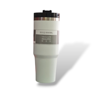 Stainless Steel Tumbler / Sipper - 890ml Capacity - White Color