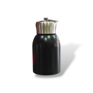 Mini Thermal Flask - High Quality Stainless Steel Body - Black Color