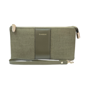 Classic Ladies Wallet - Multi Pocket Organised Design - Military Green