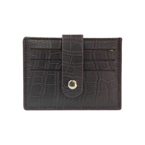 Sleek Card Organiser Wallet - Unisex Design - Dark Brown