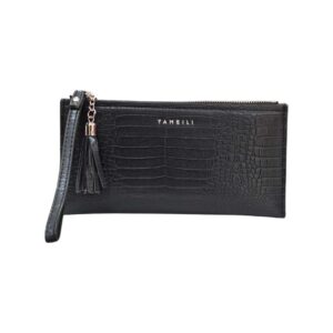 YAMEILI Single Zip Imported Wallet for Ladies - Black