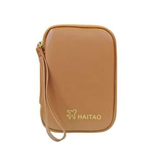 HAITAO Unisex Over Size Wallet cum Passport Holder - Must Have Travel Accessory - Tan Brown Color